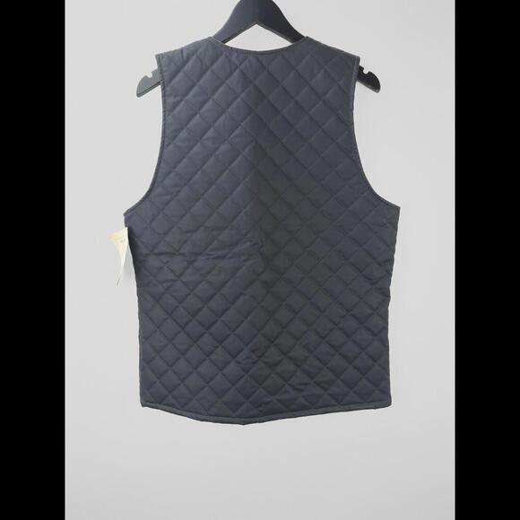 RARE NWT FILSON Men's Sz M Quilted Vest Navy Tan Style 10427 Tin Cloth Cotton - Picture 5 of 6